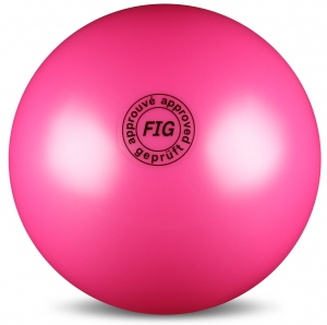 Мяч для художественной гимнастики FIG 19 см. фуксия