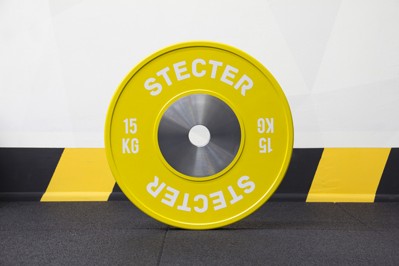 Диск соревновательный 15 кг (желтый) STECTER 2188