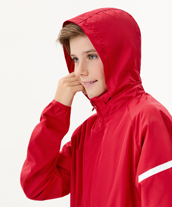 Куртка ветрозащитная CAMP 2 Rain Jacket, красный, детский, размер YXL, Jögel ЦБ-00003735