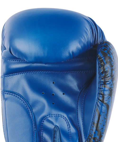 Перчатки боксерские ODIN, ПУ, синий, 12 oz, Insane