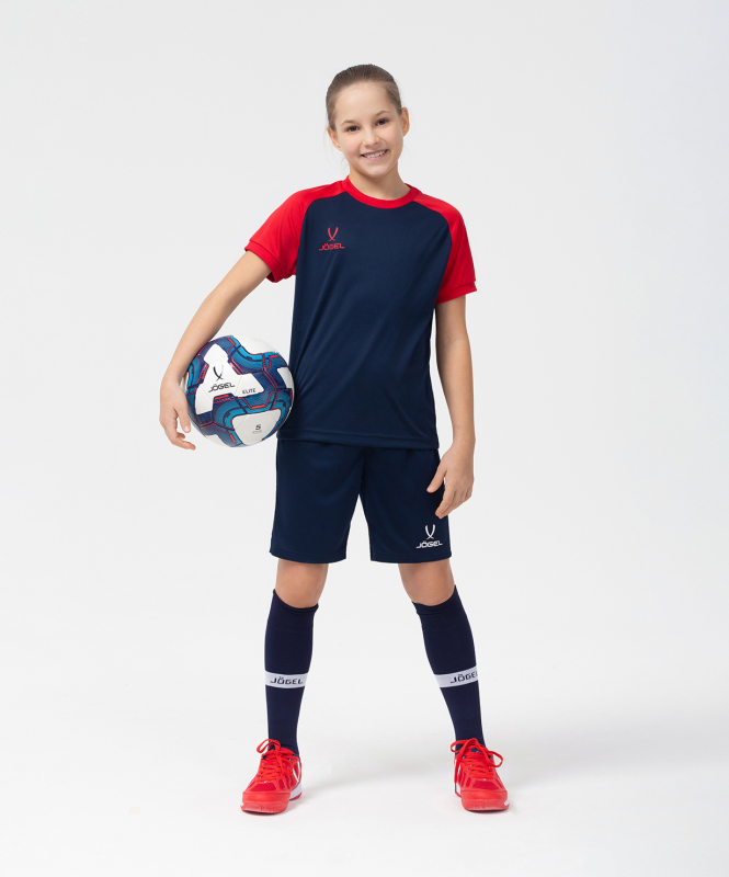Футболка игровая CAMP Reglan Jersey, темно-синий/красный, детский, размер YXXS, Jögel УТ-00016201