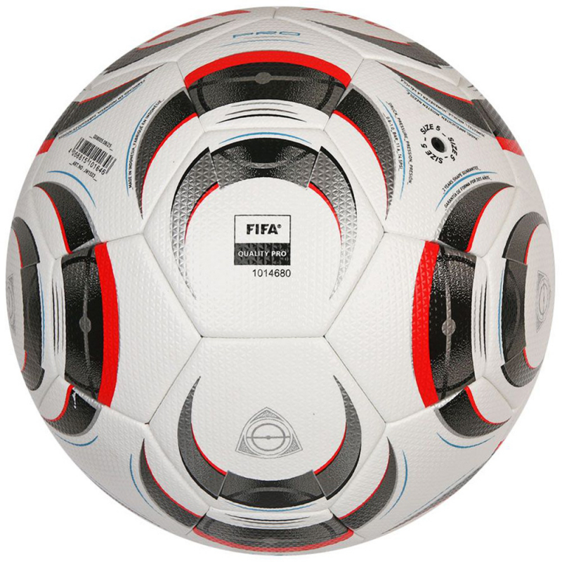 Мяч футб. ADIDAS Tiro Pro JW1533, размер 5, FIFA Pro, 32 пан., ПУ, термосшивка, бело-серо-красный