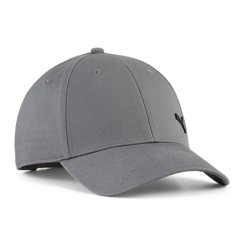 Бейсболка спорт. PUMA ESS Elevated BB Cap, 02715402, хлопок, полиэстер, серый