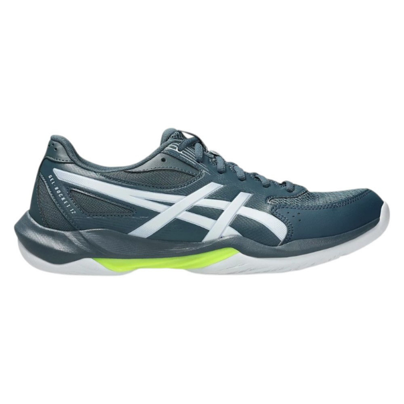 Кроссовки волейбольные муж. ASICS Gel-Rocket 12 1071A116 404, р.10.5 (российский размер 43), иск.кожа, текстиль, сине-бел