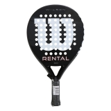 Ракетка для падела WILSON Rental Padel Racket V1 BKWH, WR203211U2, стекловолокно, черный