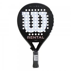 Ракетка для падела WILSON Rental Padel Racket V1 BKWH, WR203211U2, стекловолокно, черный