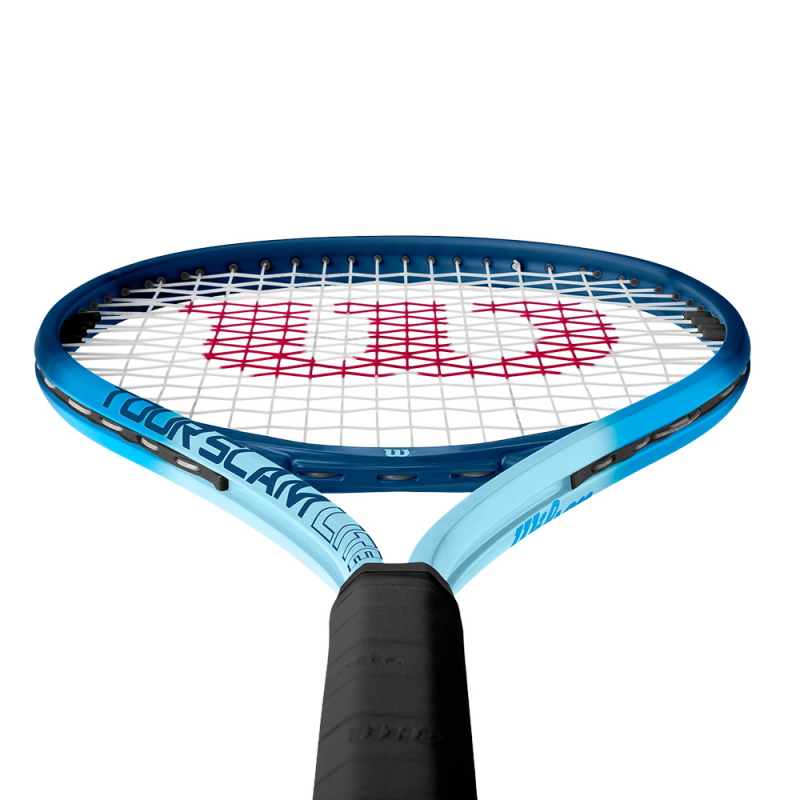 Ракетка б/т Wilson Tour Slam Lite Gr2, WR199010U2, для любит, алюминий, со струнами, сине-голубая