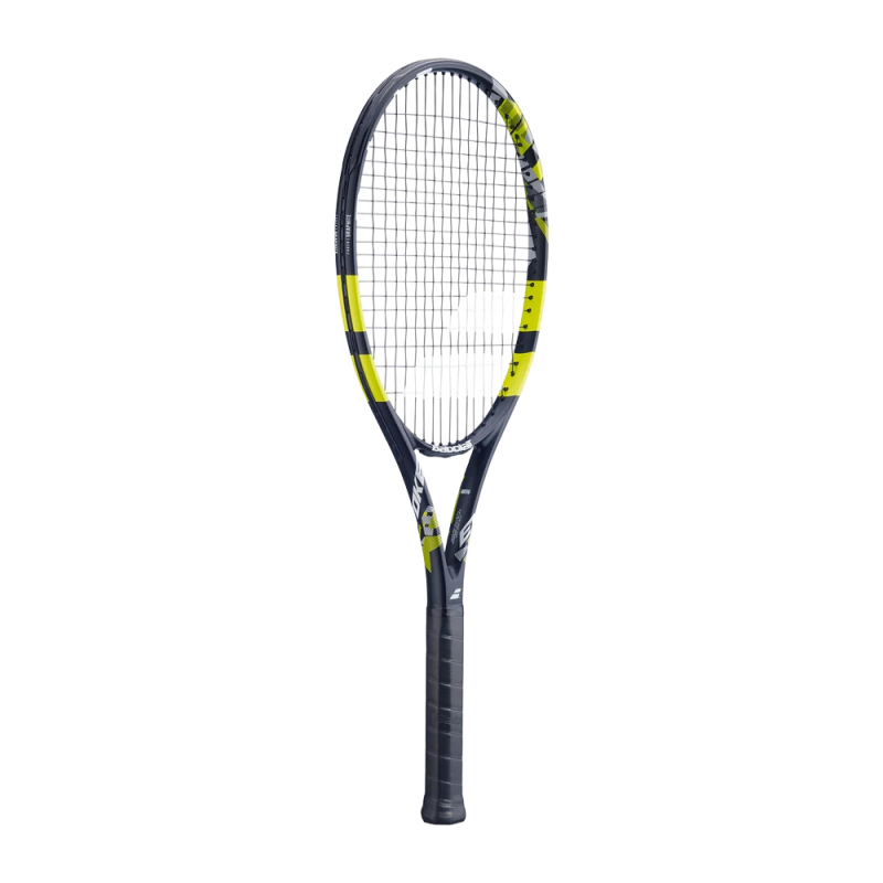 Ракетка б/т BABOLAT Evoke Tour Gr2, 121268, для любит., графит, со струнами, черно-лаймовый