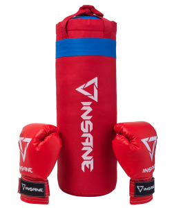Набор для бокса Fight, красный, 45х20 см, 2,3 кг, 6 oz, Insane