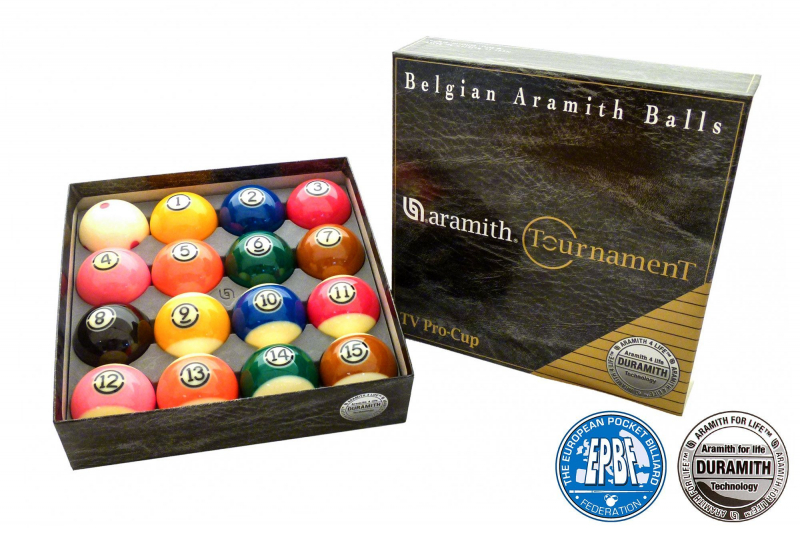 Комплект бильярдных шаров 57.2 мм "Aramith Tournament Pro Cup TV"