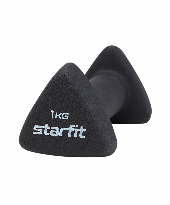 Гантель неопреновая STARFIT DB-205 1 кг, черный УТ-00020457