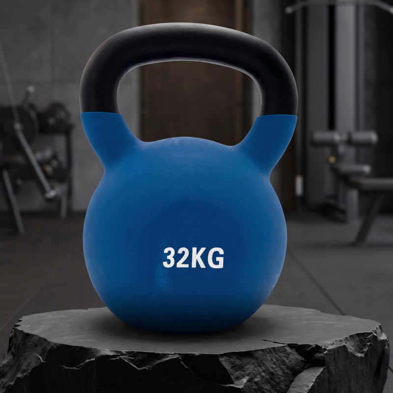 Гиря UNIX Fit виниловая 32 кг Blue KBVIN32BL