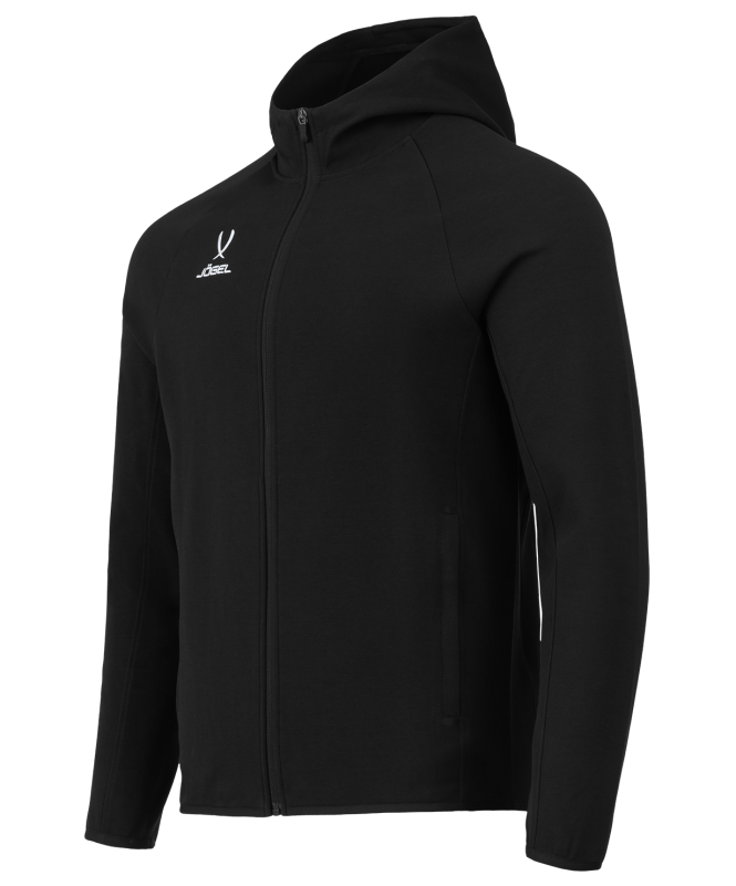 Худи на молнии ESSENTIAL Athlete Hooded FZ Jacket, черный, Jögel ЦБ-00003269