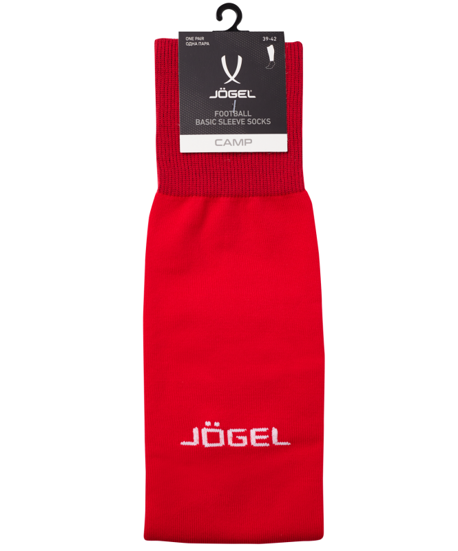 Гольфы футбольные CAMP BASIC SLEEVE SOCKS, красный/белый, Jögel