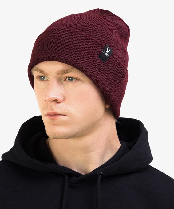 Шапка ESSENTIAL PerFormDRY High Beanie, бордовый, Jögel