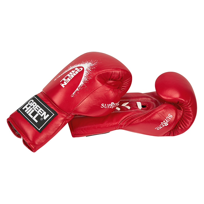 Боксерские перчатки SUPREME красные Green Hill BGS-2111 8oz
