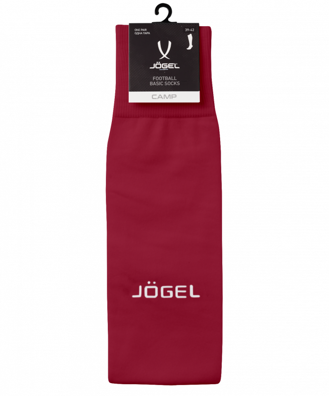 Гетры футбольные CAMP BASIC SOCKS, гранатовый/серый/белый, размер 28-31, Jögel УТ-00021432