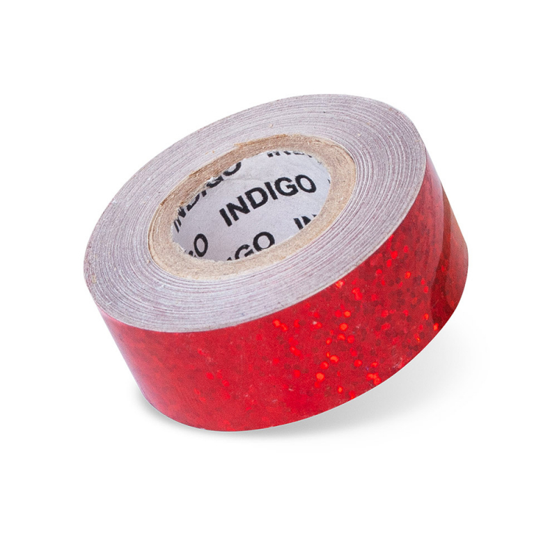Обмотка для гимнастического обруча INDIGO Crystal IN139-RD, 20мм × 14м, красный