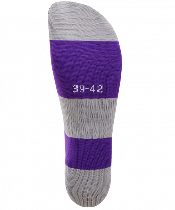 Гетры футбольные CAMP BASIC SOCKS, фиолетовый/серый/белый, размер 43-45, Jögel УТ-00021436