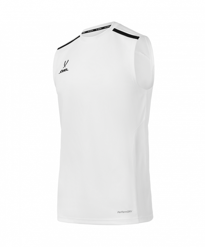 Майка тренировочная DIVISION PerFormDRY Training Sleeveless, белый, размер S, Jögel ЦБ-00004622