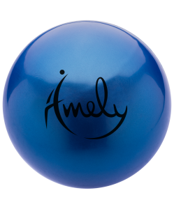 Мяч для художественной гимнастики AGB-301 15 см, синий, Amely