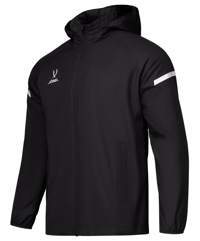 Куртка ветрозащитная CAMP 2 Rain Jacket, черный, детский, размер YM, Jögel ЦБ-00005429