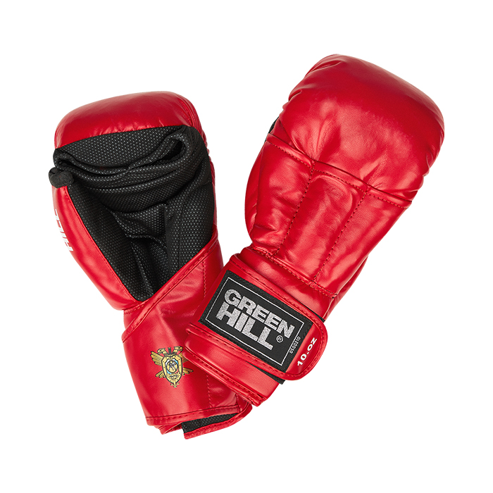 Перчатки для рукопашного боя красные OFRB Approved Green Hill PG-2047F 10oz