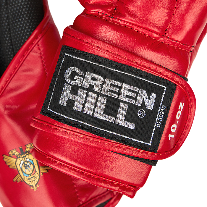 Перчатки для рукопашного боя красные OFRB Approved Green Hill PG-2047F 10oz