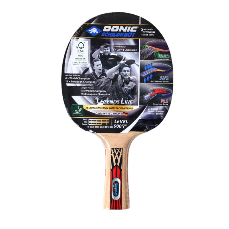 Набор DONIC LEGENDS 900 (2 ракетки, 3 мяча Champion 3* 40+, чехол)