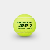 Мяч теннисный Dunlop ATP Championship 3B, 601626, уп.3ш, одобр. ITF, нат.резина, фетр