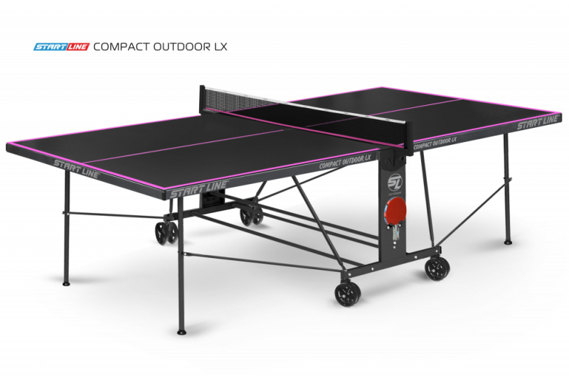 Стол теннисный Compact-2 LX Всепогодный 6 black