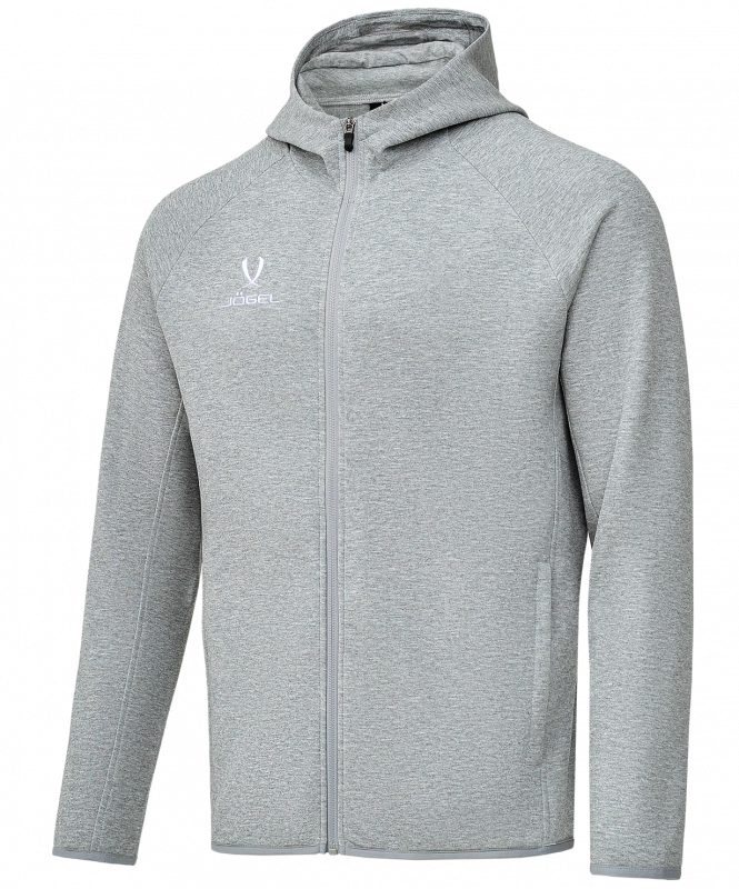 Худи на молнии ESSENTIAL Athlete Hooded FZ Jacket, серый, Jögel ЦБ-00002982