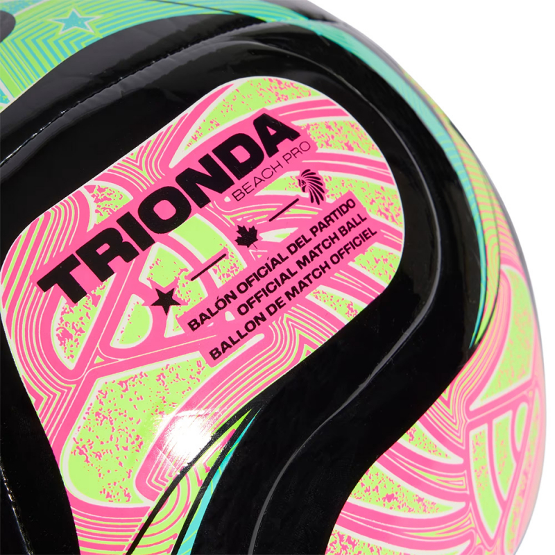 Мяч для пляж. футб. ADIDAS WC26 Trionda Pro Beach, JD8036, размер 5, FIFA Pro, 4п, ТПУ, маш.сш, мультикол