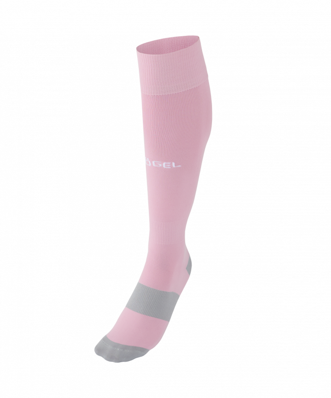 Гетры футбольные JÖGEL CAMP BASIC SOCKS, розовый/белый, размер 43-45 ЦБ-00005447