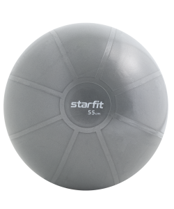 Фитбол высокой плотности GB-110 антивзрыв, 1100 гр, серый, 55 см, Starfit