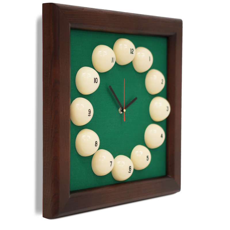 Часы Квадрат пирамида ясень/сукно (№1, Manchester 45 Yellow green ш1.98м)