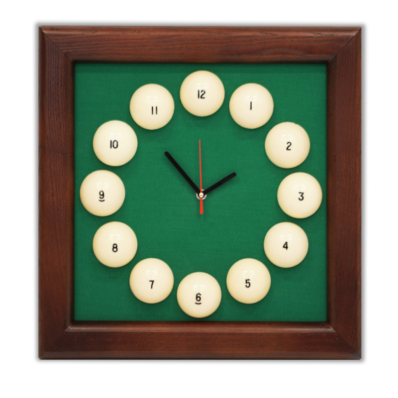 Часы Квадрат пирамида ясень/сукно (№4, Manchester 45 Yellow green ш1.98м)