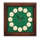 Часы Квадрат пирамида ясень/сукно (№1, Manchester 45 Yellow green ш1.98м)