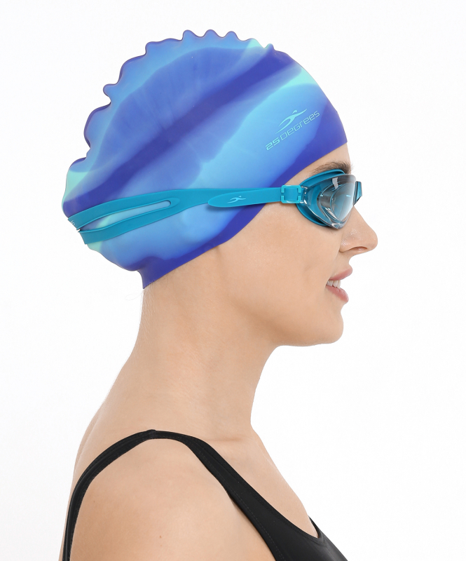 Шапочка для плавания Helion Navy/green, силикон, 25Degrees УТ-00019586