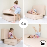 Мат (мягкий щит) Romana 2000*1000*100, в 4 сложения (желтый)