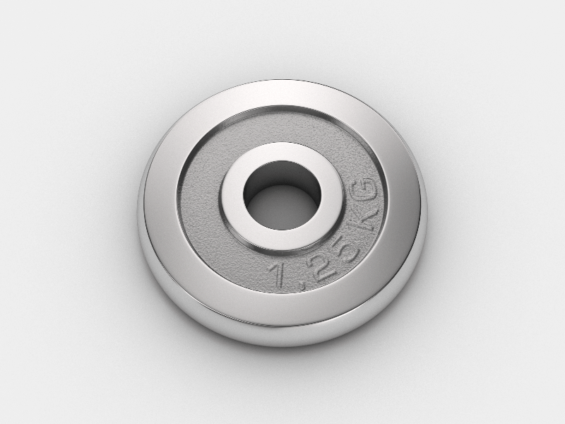 Диск хромированный UNIX Fit 1.25 кг / 25 мм DU1250CE