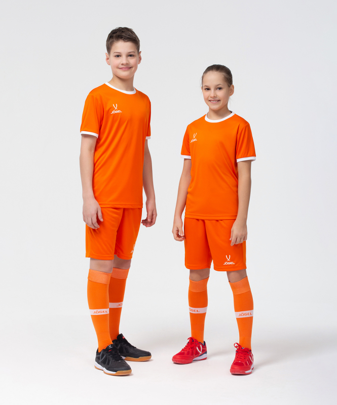Шорты игровые CAMP Classic Shorts, оранжевый/белый, детский, размер YM, Jögel УТ-00016220