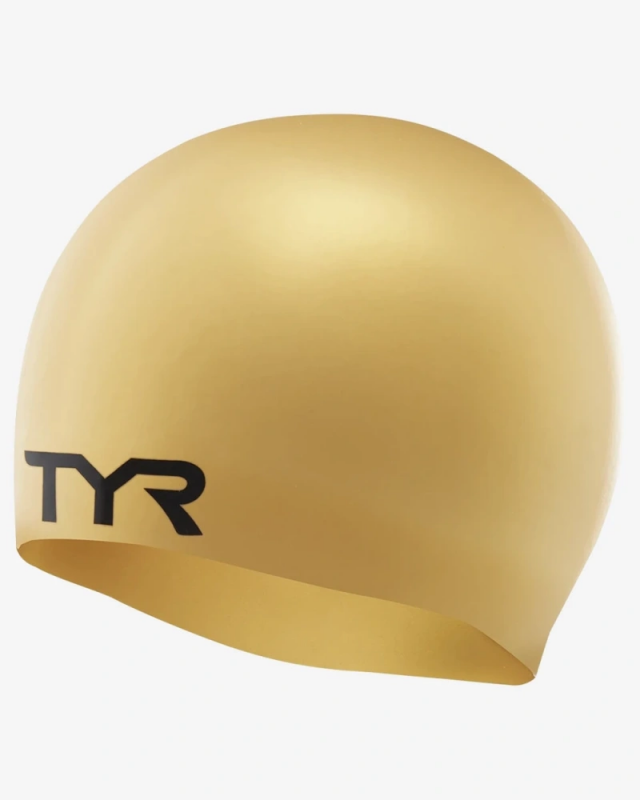Шапочка для плавания TYR Ринкл Фри (O/S, 710 Желтый) LCS