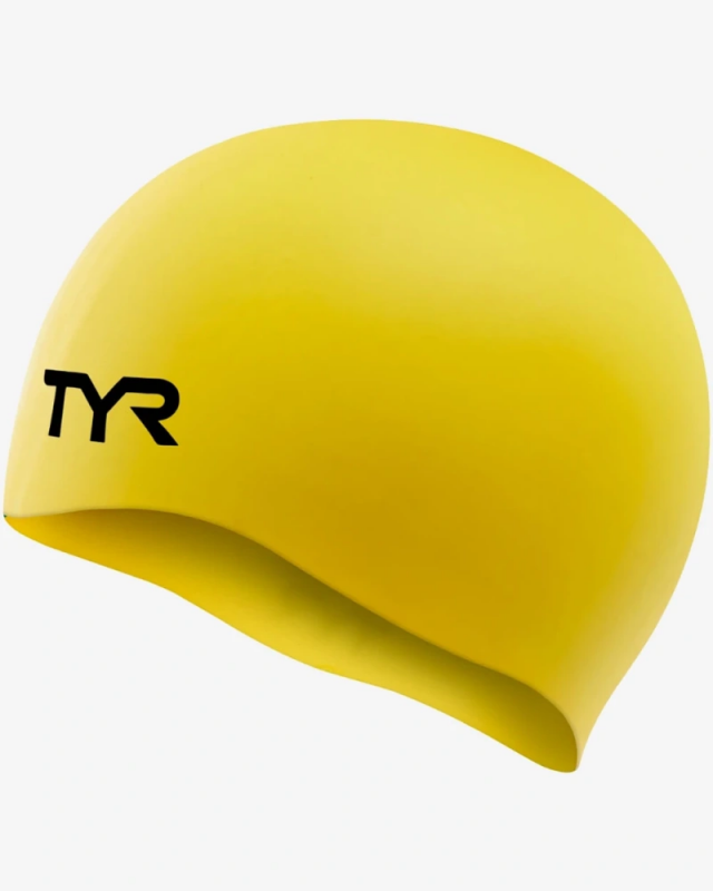 Шапочка для плавания TYR Ринкл Фри (O/S, 720 Желтый) LCS