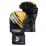 Перчатки MMA IMMAF approved черно-золотистые Green Hill MMI-602 XXXL
