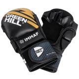 Перчатки MMA IMMAF approved черно-золотистые Green Hill MMI-602 XXXL