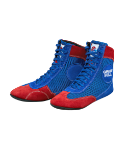 Обувь для самбо EXPERT FIAS WS-3040Е, синий/красный, Green Hill
