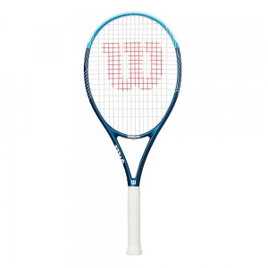 Ракетка б/т Wilson Ultra Power 105 Gr1, WR147010U1, для любит, композит, со струнами, темносин-бел