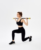 Бодибар BB-301, 2 кг, неопреновый, черный/желтый, Starfit УТ-00019807