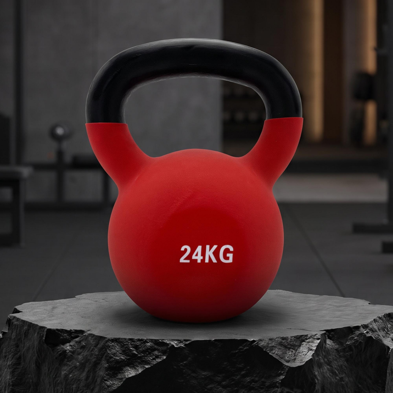 Гиря UNIX Fit виниловая 24 кг Red KBVIN24RD